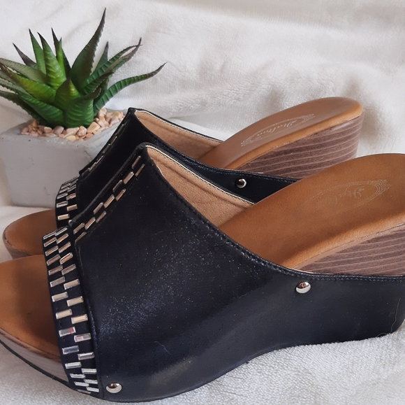 Italina jeweled wedge sandals size 6.5 - Picture 5 of 5